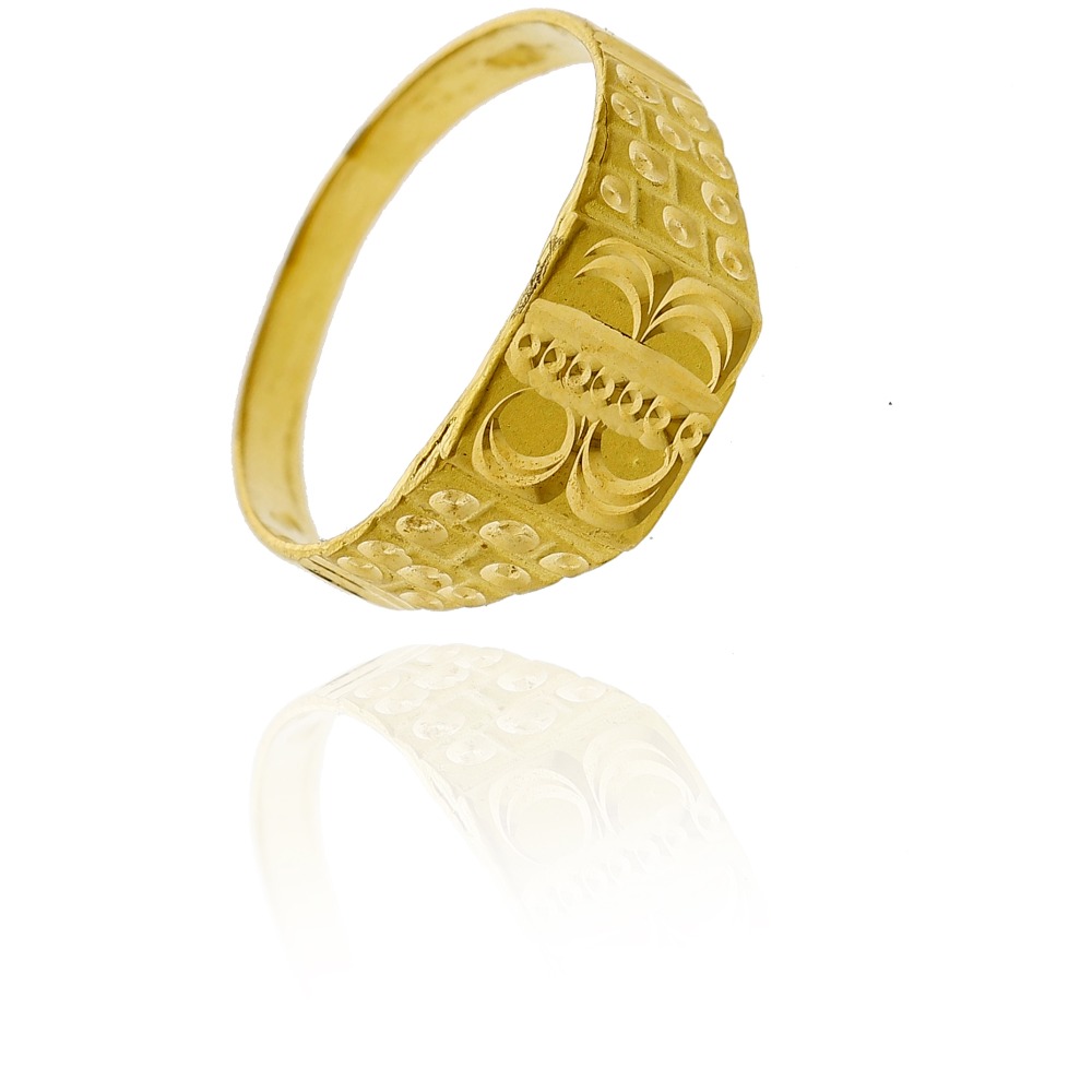 Manufacturer of Mens 916 gold casting designer ring-mr62 | Jewelxy - 135048