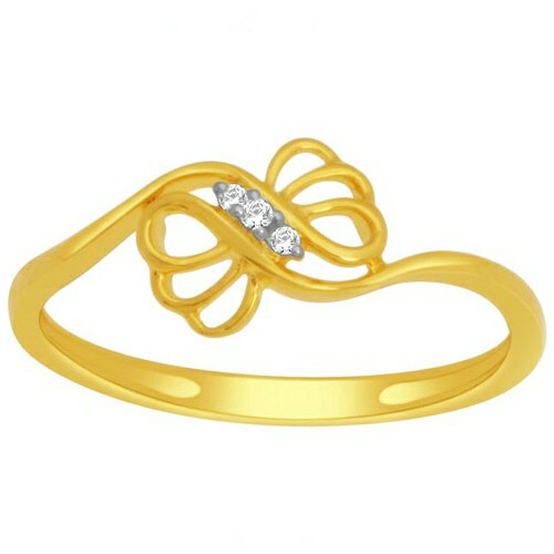 18k gold real diamond ring mga - rdr0040