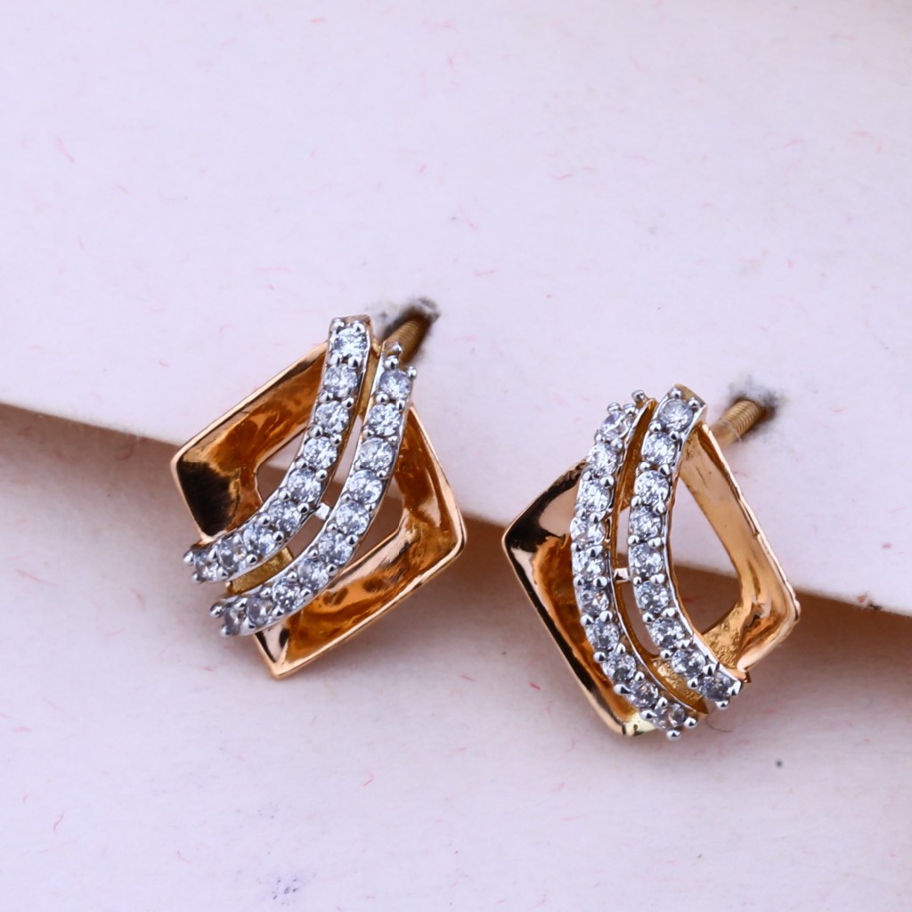 750 Rose Gold Hallmark Stylish  Pendant Set RPS78