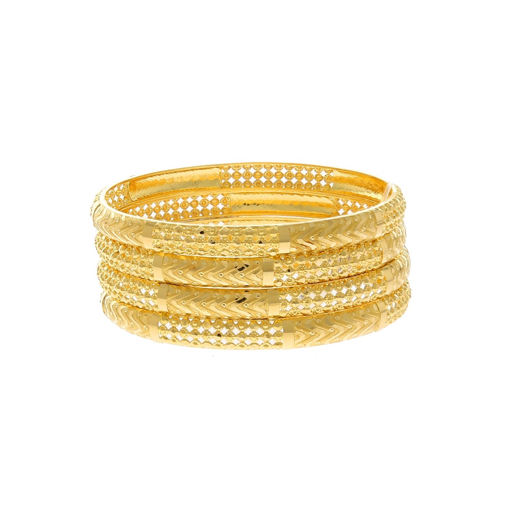 Opulent Gold Bangles For Daily Wear