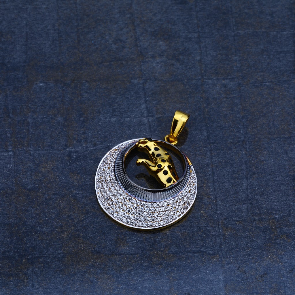 Mens Exclusive Jaguar Design Gold 22K Pendant-MHP09