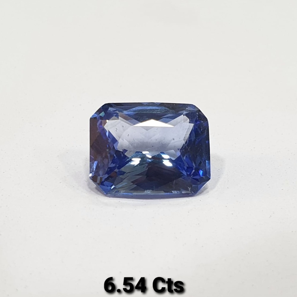6.54ct Square Blue Sapphire-Neelam SG-S01