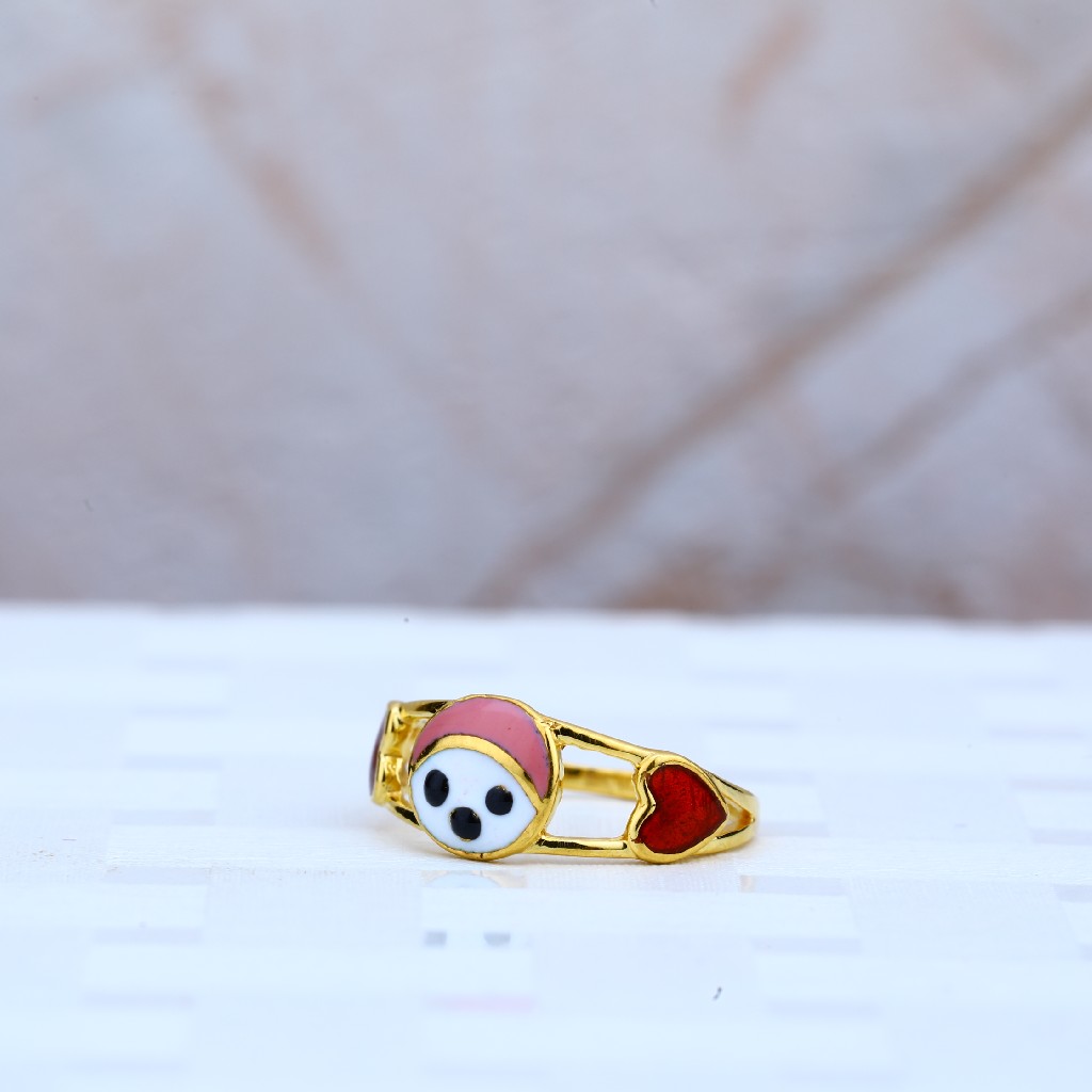 Latest Baby Baba Gold Ring BR062 | Pure Gold Jeweller
