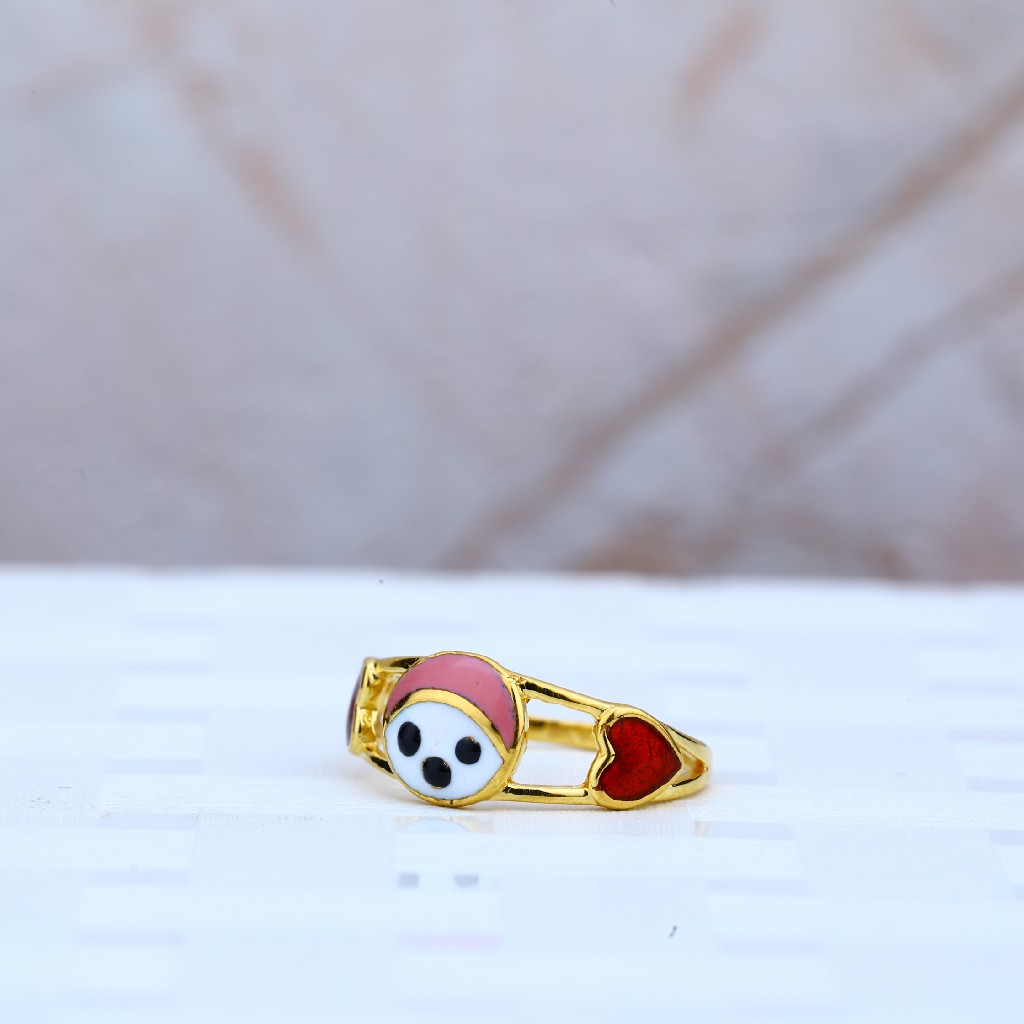 Manufacturer of New born baby gold ring kr31 Jewelxy 140119