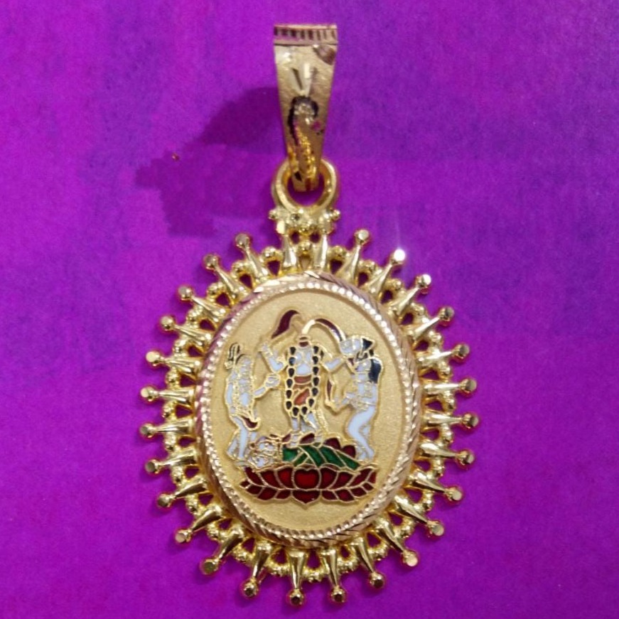 Gold jogni Maa pendants for mens