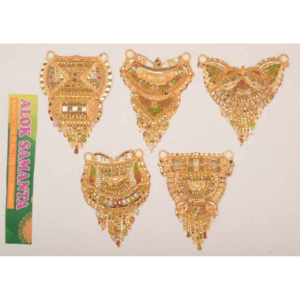 916 Gold Indian Design Pendants
