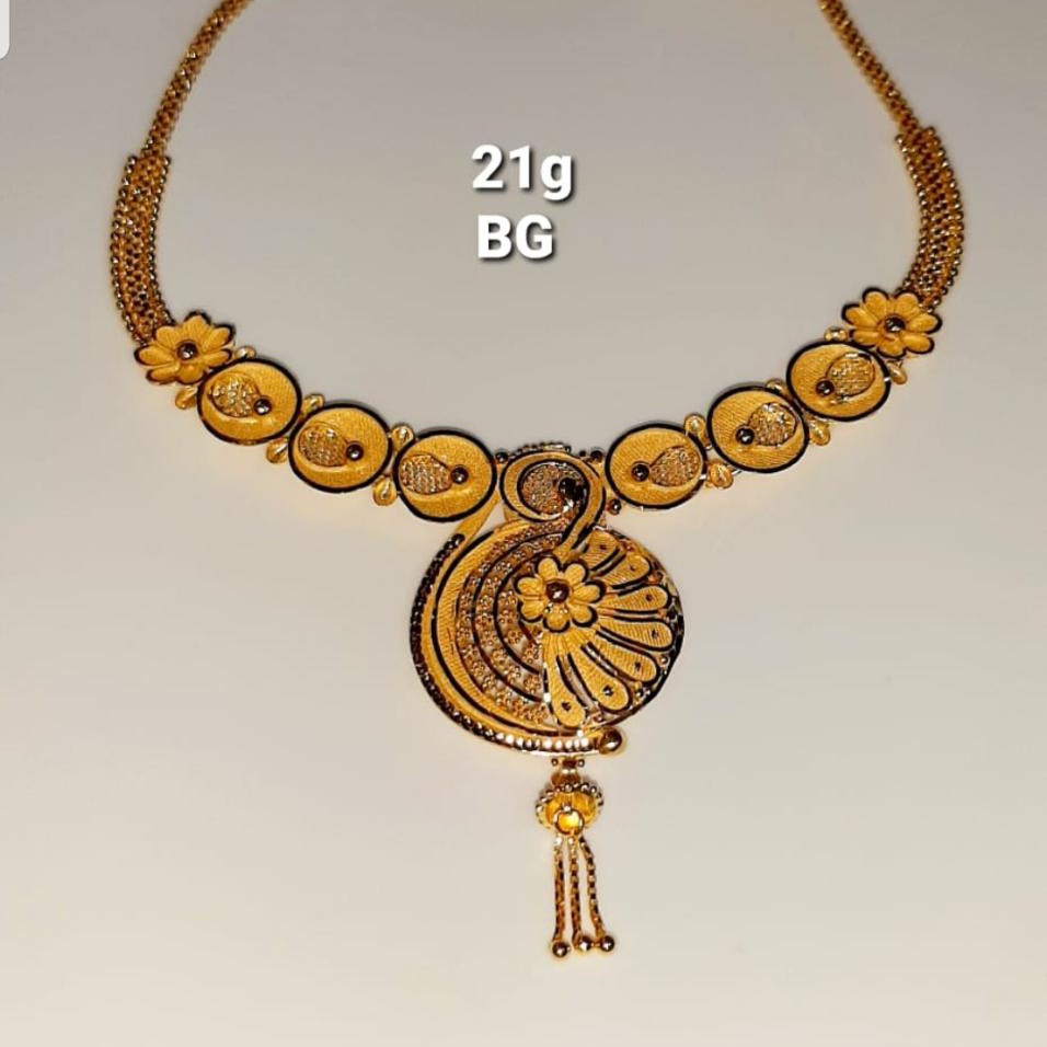 fancy necklace set 916 22kt