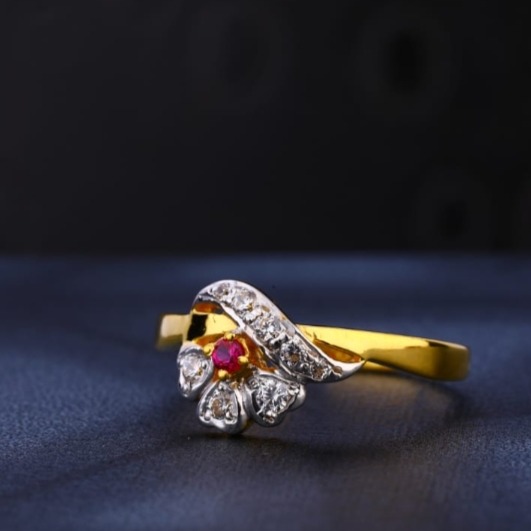 22 carat gold hallmark ladies rings RH-LR671