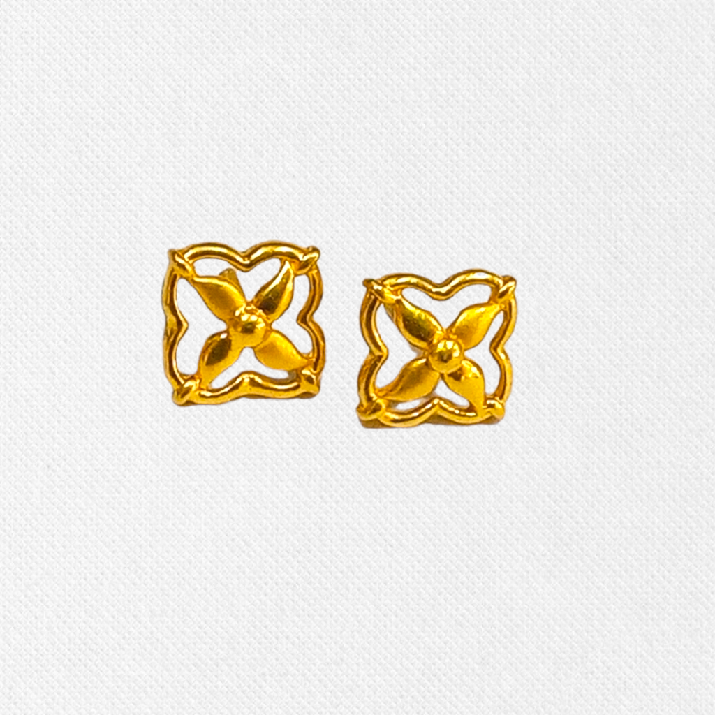Gold Plain top's Earrings