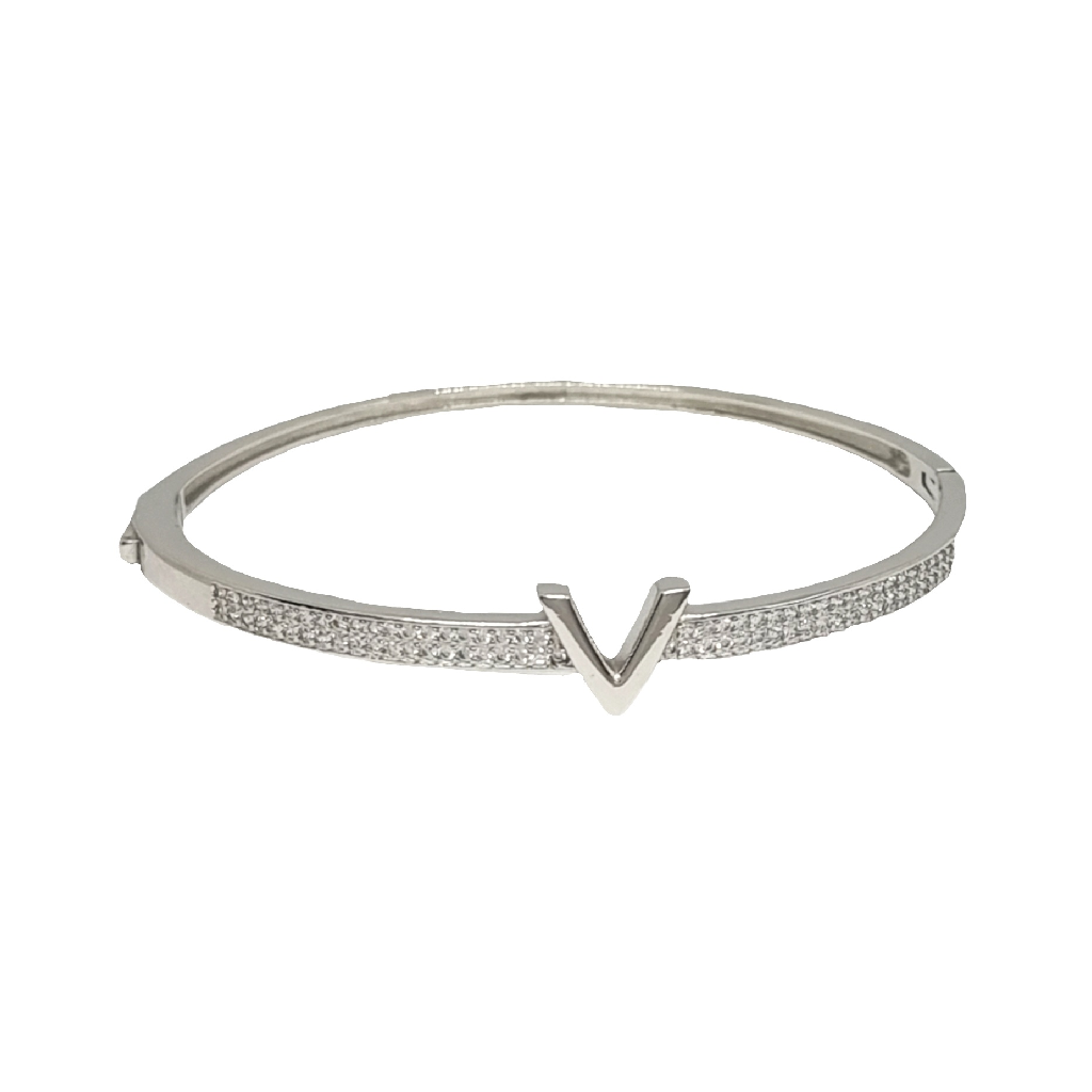 Buy quality 925 sterling silver dark blue diamond bracelet in Ahmedabad