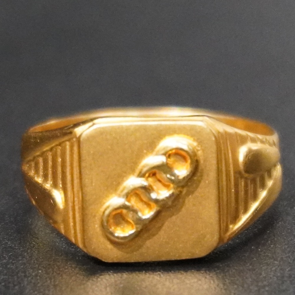 Buy quality 22k Gold Gents Plain Ring in Mumbai