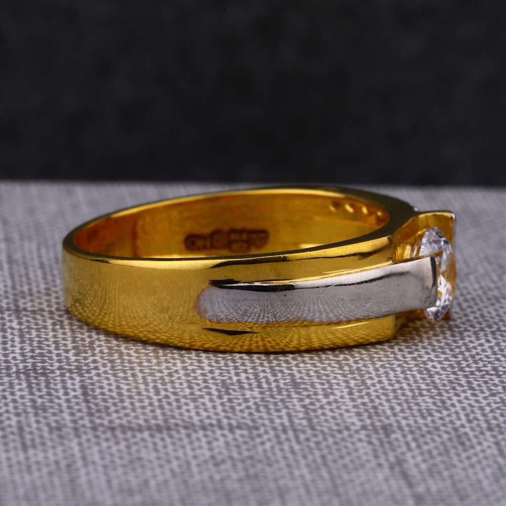 916 Gold Men's Gorgeous Single Stone Ring MSR77