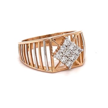 18k Gold With Diamond Elegant Ring For Men