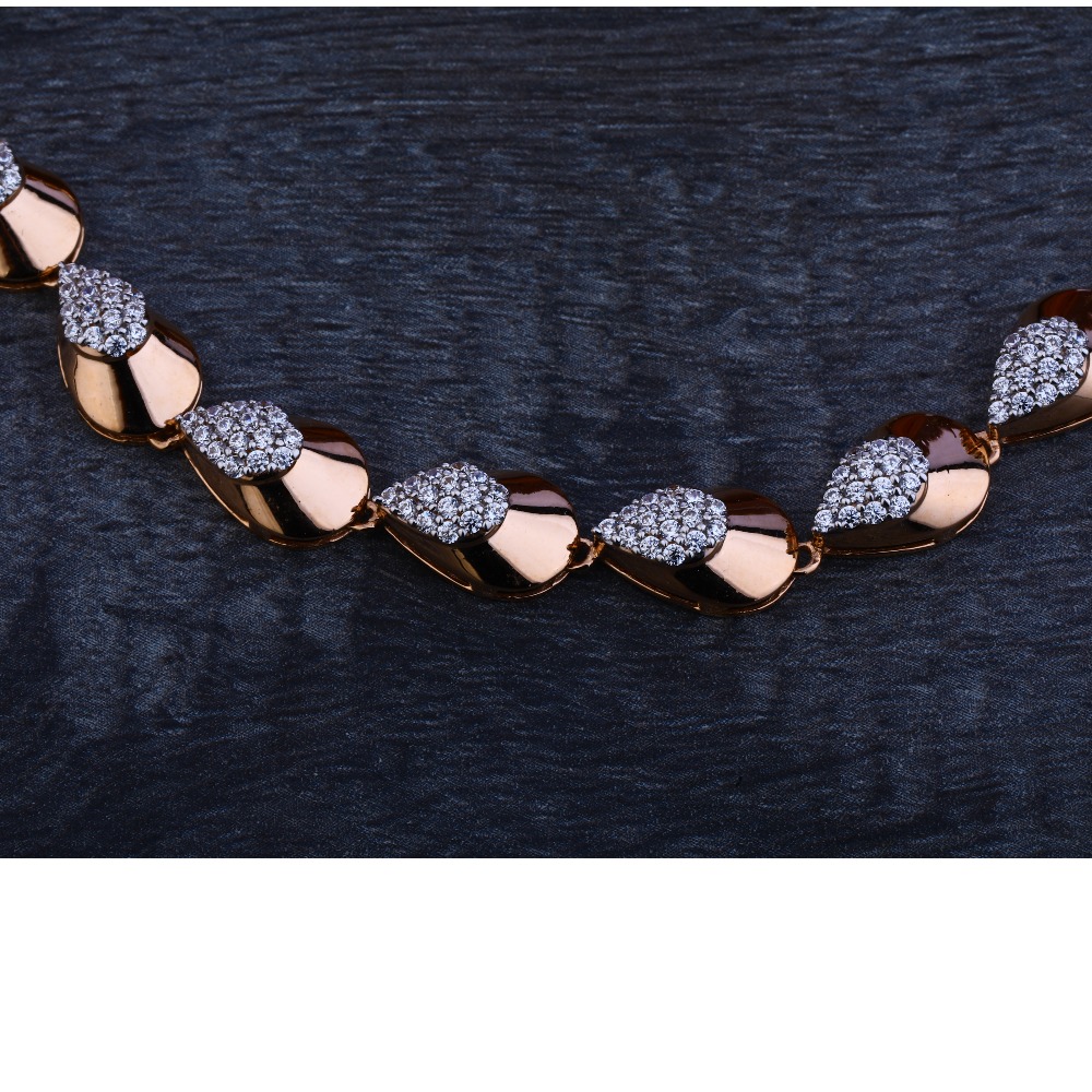18ct  Rose Gold Designer  Necklace Set RN49