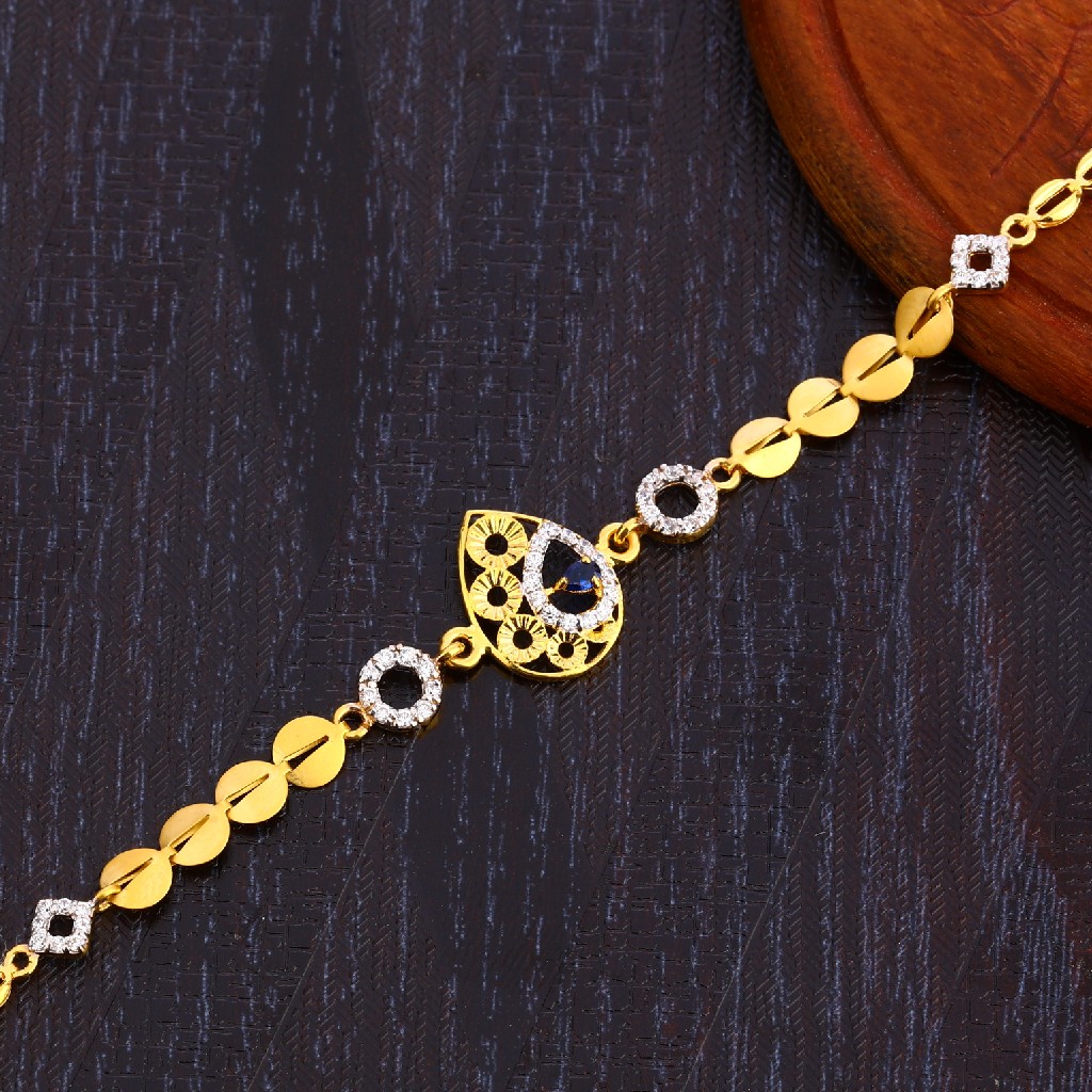 22CT Gold Hallmark Fancy Women's Bracelet LB292