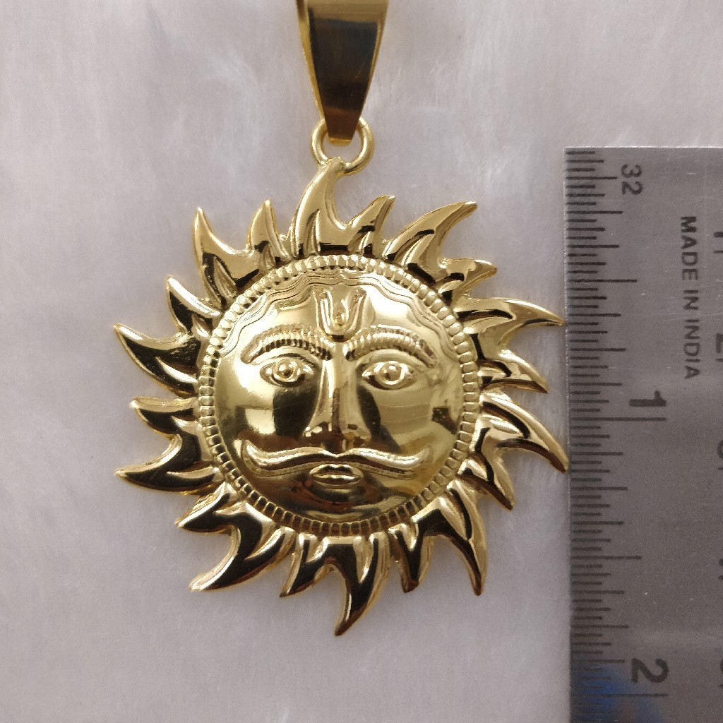 Surya locket in on sale gold