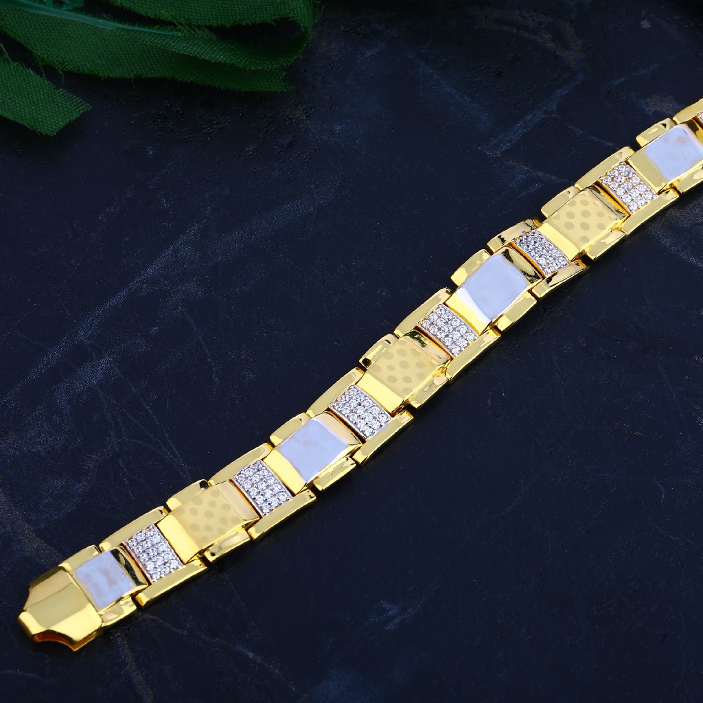 Mens Gold Bracelet-MCB73