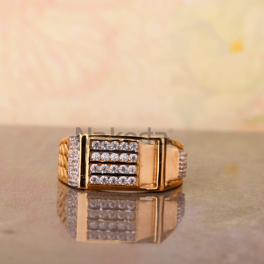 750 Rose Gold Hallmark Gorgeous Men's Ring RMR112