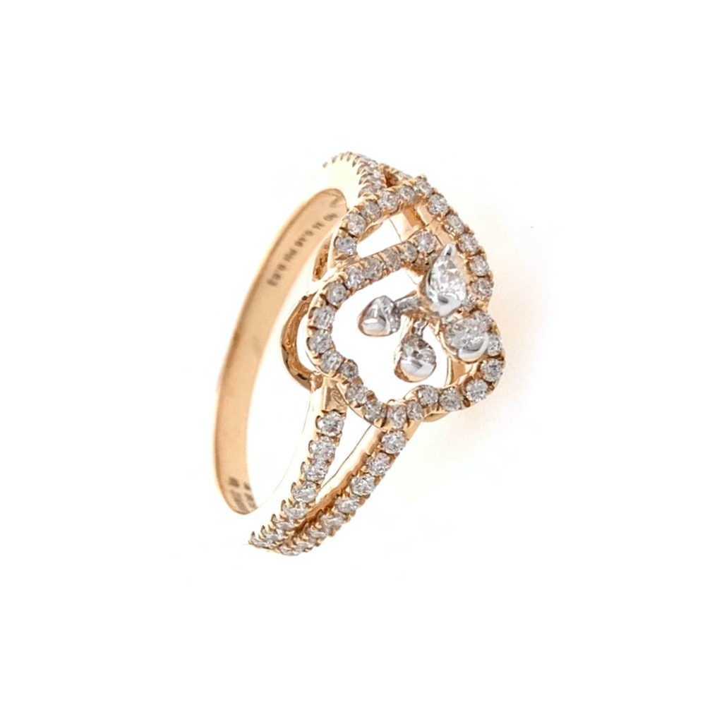 Buy quality Satis diamond ladies ring with pear & round diamonds ...