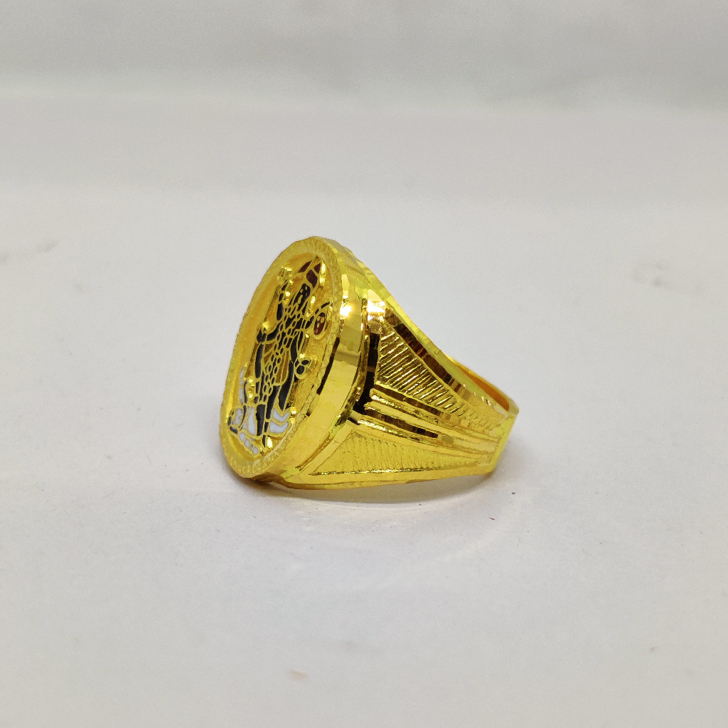 22kt Gold Goddess Durga Round Ring – Pippa Small