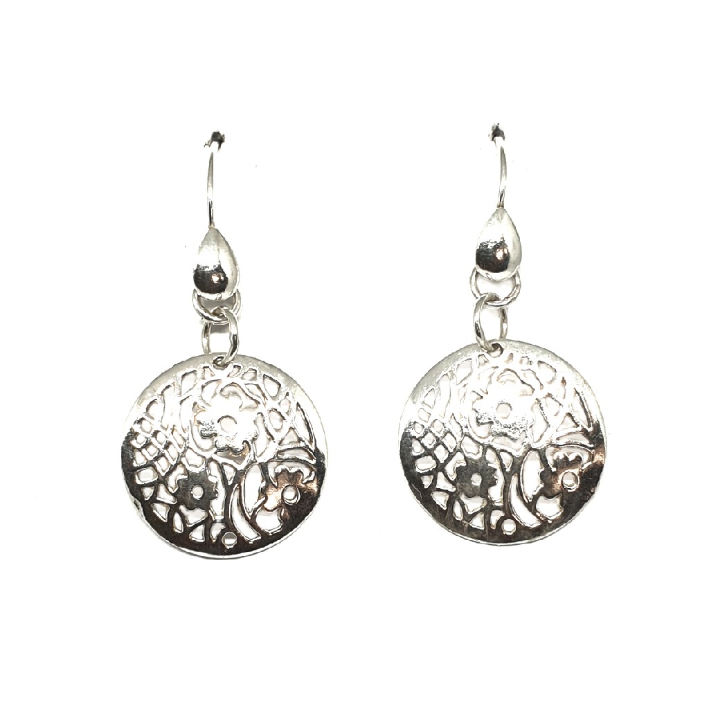 925 Sterling Silver Round Shape Earring MGA - BTS0098