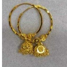 916 Gold Fancy Pipebali Earrings Akm-er-180