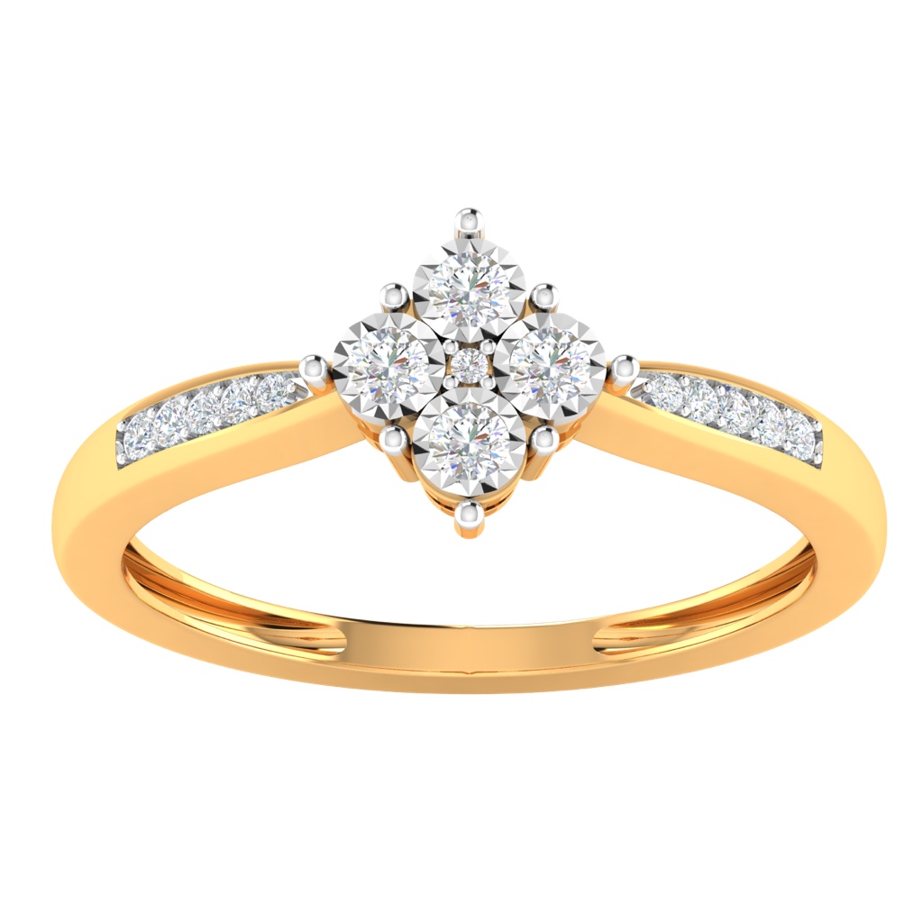 Designing fancy real diamond ring