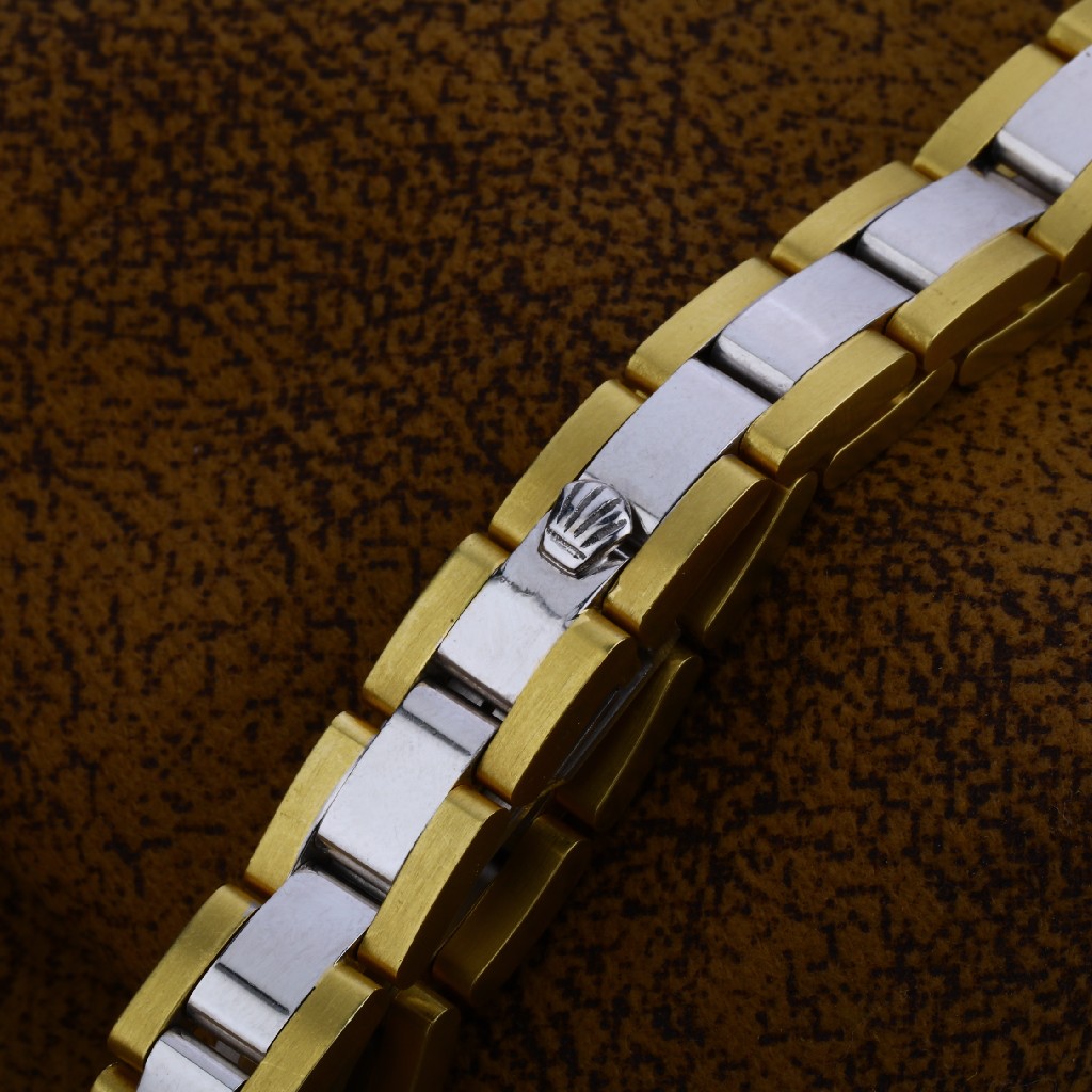 White Yellow Gold Italian 18K Bracelet-MIB03