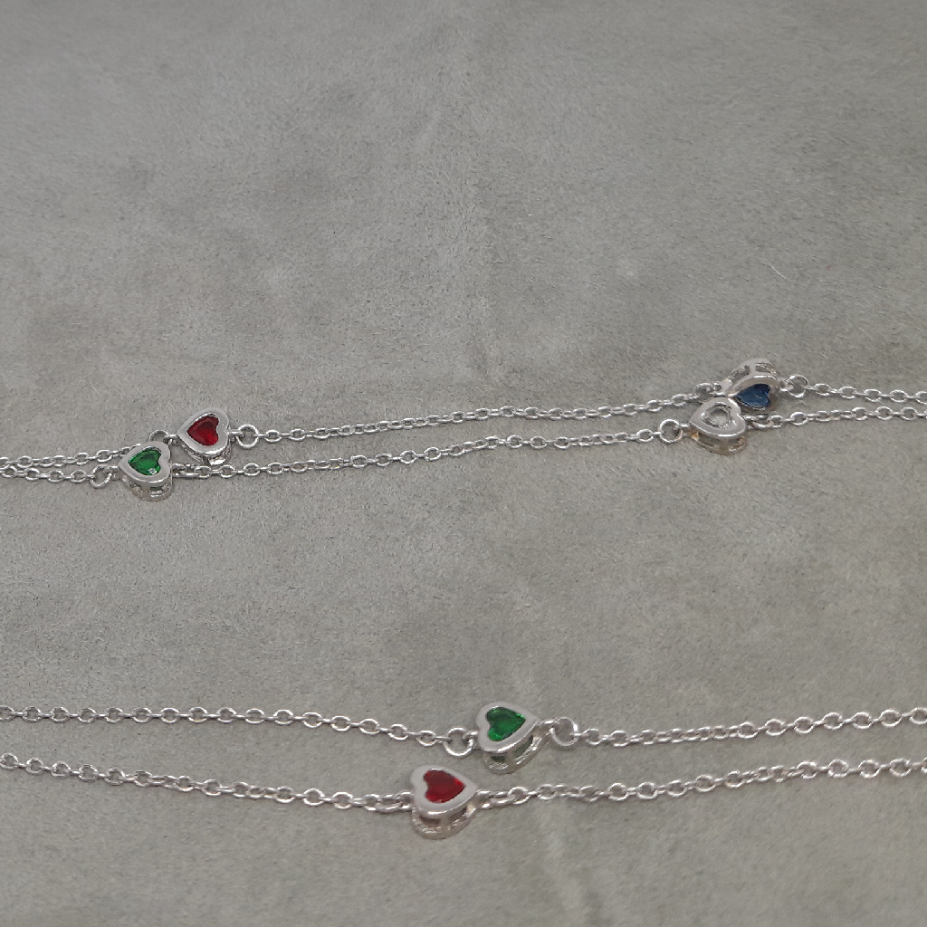 Mix color and heart design ladies anklets