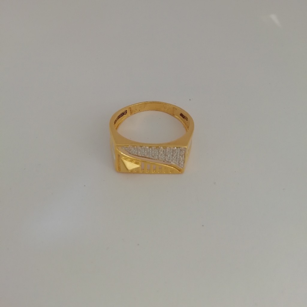 916 gold mate finishing Gents ring