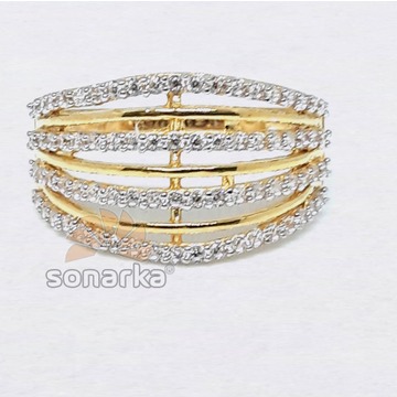 Buy Quality Modern Design Cz Diamond 916 Gold Ring For Ladies In Ahmedabad