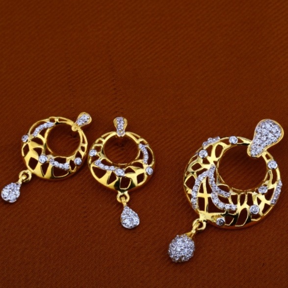22 carat gold classical ladies pendants set RH-PS312