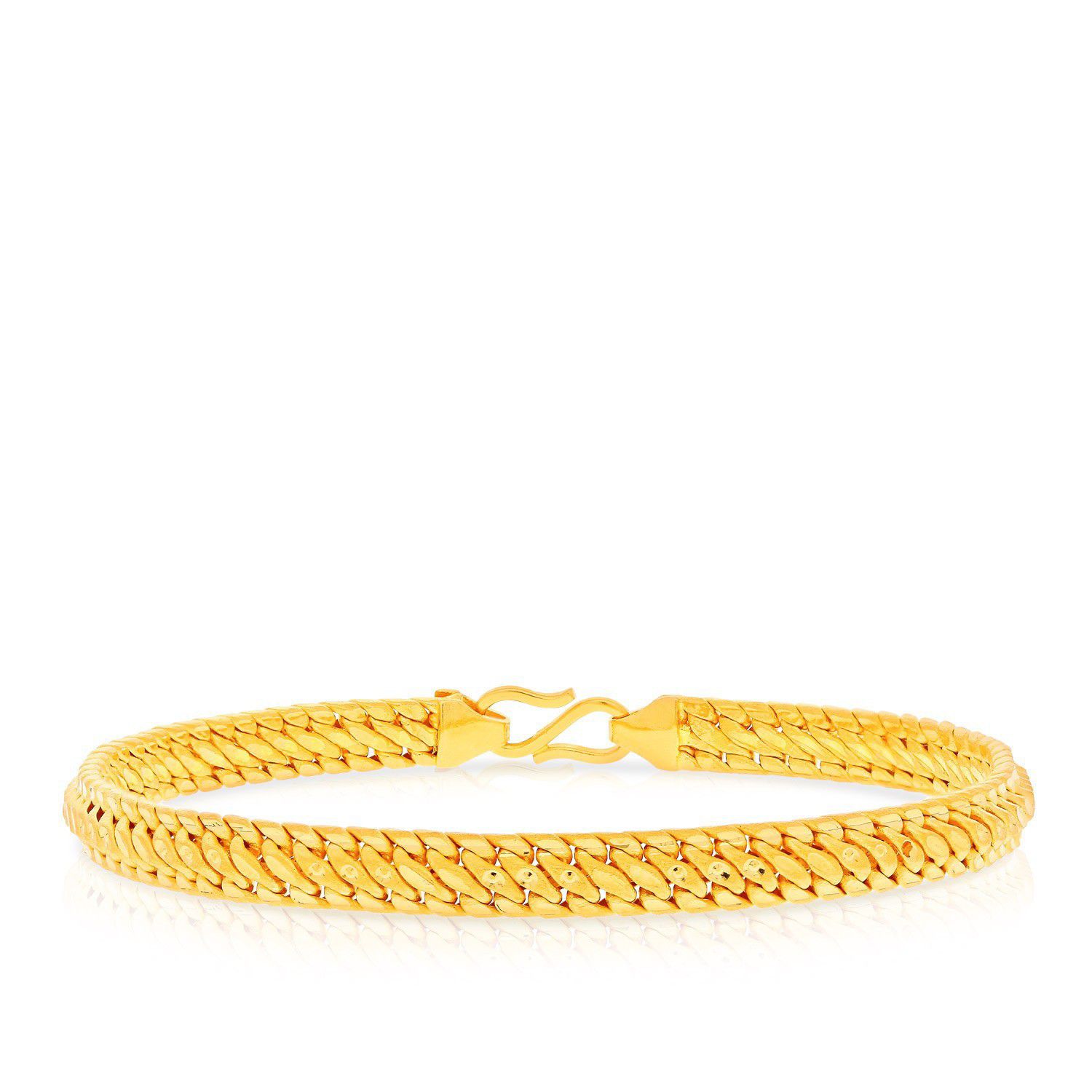 22k Plain Yellow Gold  Bracelet