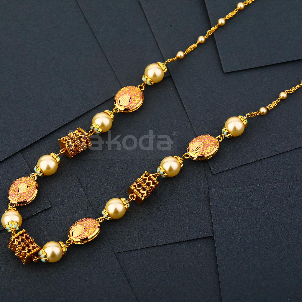 916 Gold Ladies Stylish Antique Chain Mala AC310
