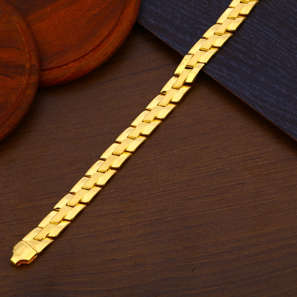 22kt Gold Hallmark Mens Bracelet MPB178