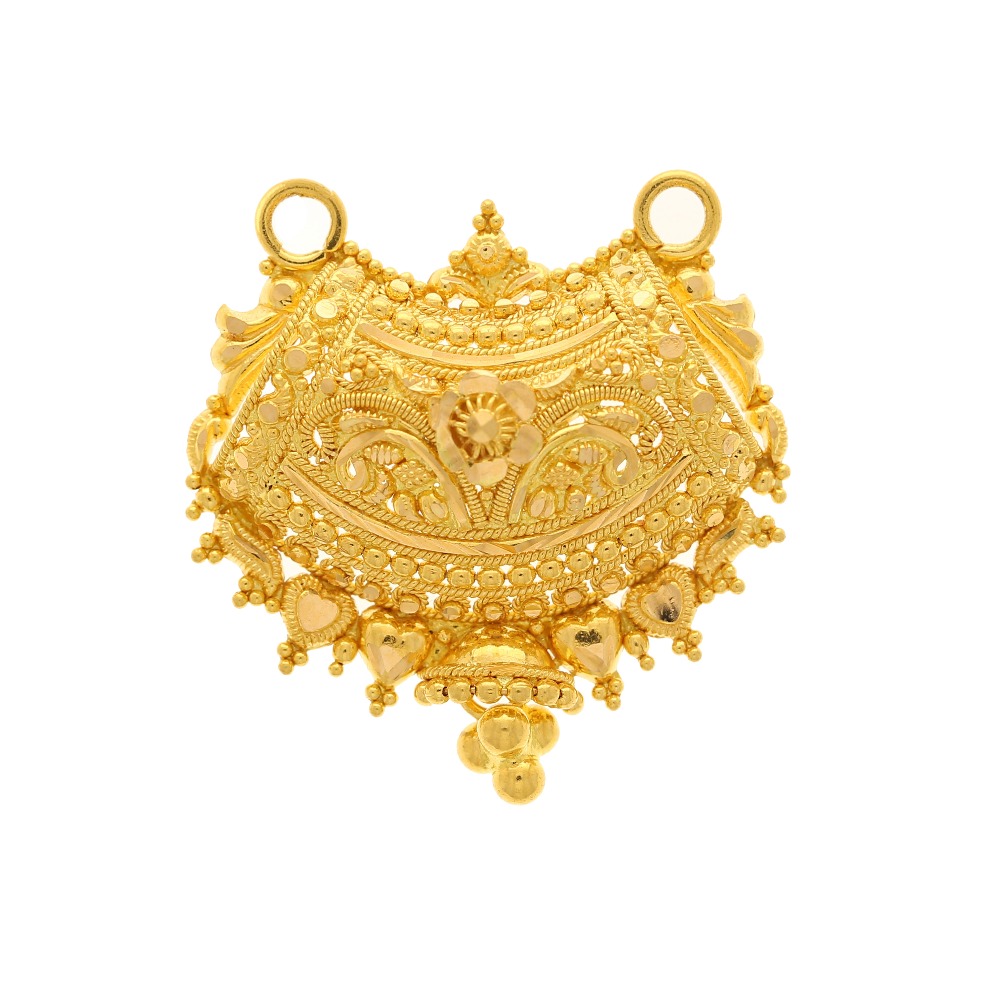 Exquisite Traditional Design Filigree Gold Pendant