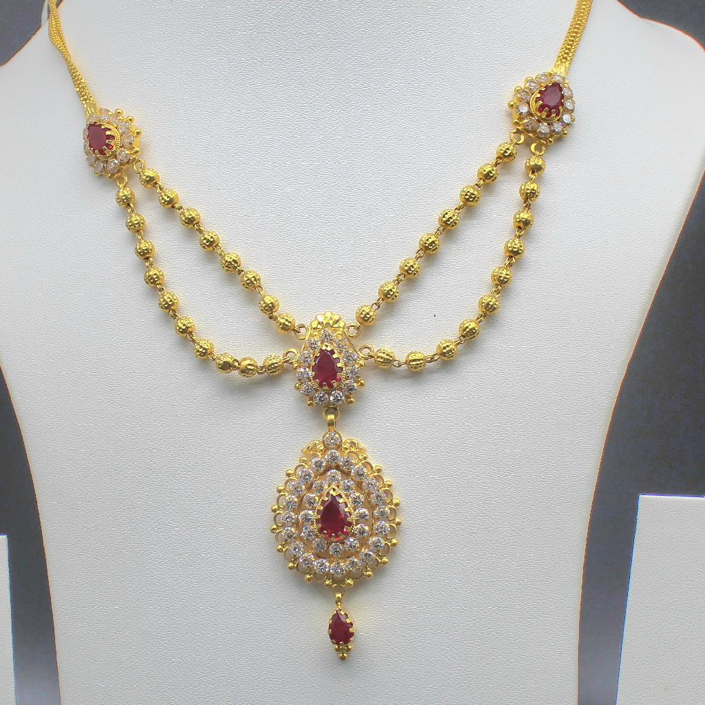 22kt Gold With Stone necklace