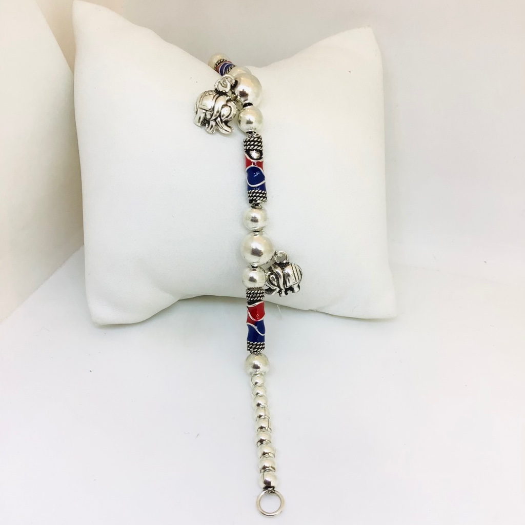 Fancy sterling silver ladies bracelet