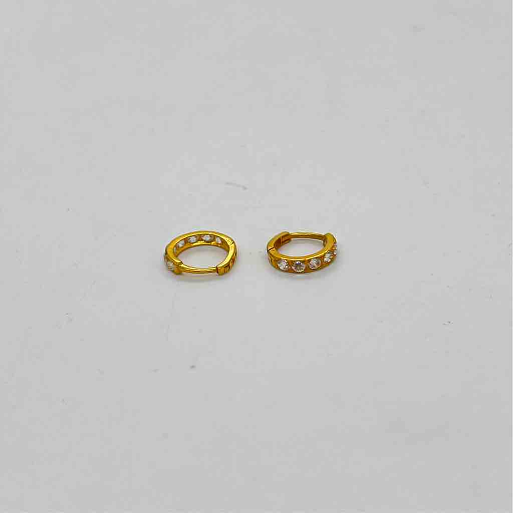 Golden Earrings Small Size Flower Shape Jewelry Stock Photo  Download  Image Now  Earring Gold  Metal Gold Colored  iStock