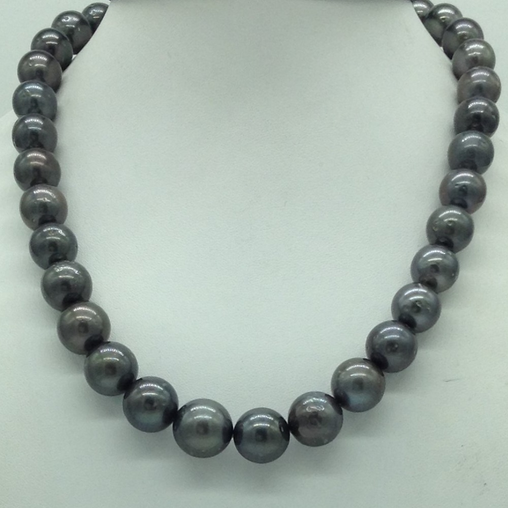 Grey Round Tahitian South Sea Pearls Strand JPM0400