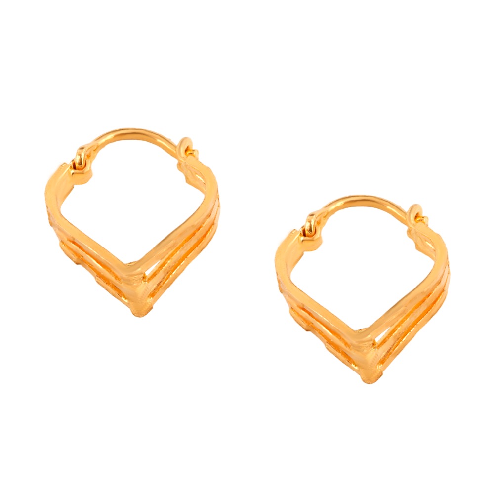 Studs Gold earrings for women-sgquangbinhtourist.com.vn
