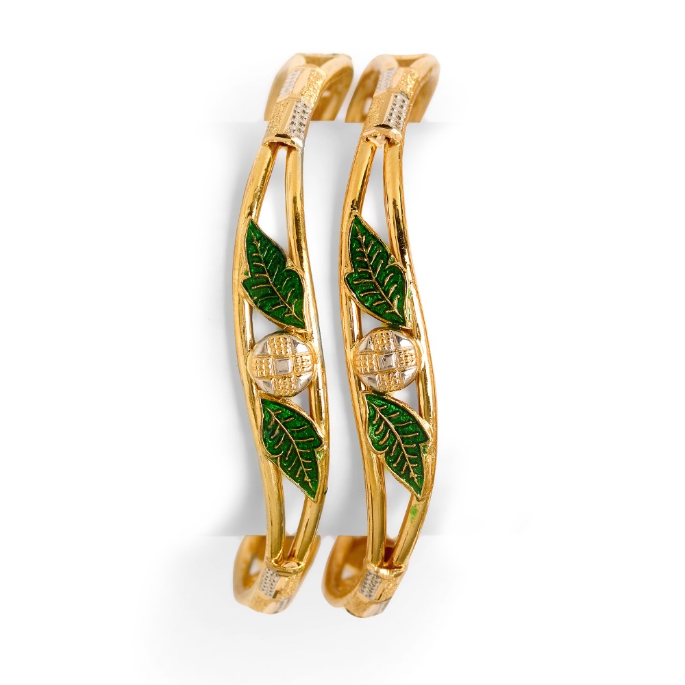 916 Gold Fancy Copper Kadali Bangle BO-021