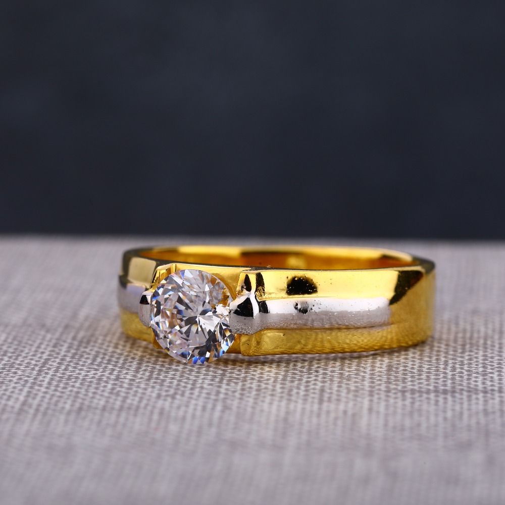 Buy quality Gold single stone ring in Ahmedabad