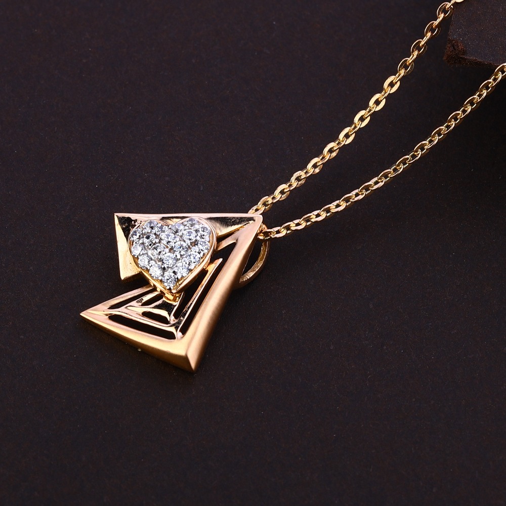 750 Rose Gold CZ  Gorgeous Women's Tanmaniya RTM323