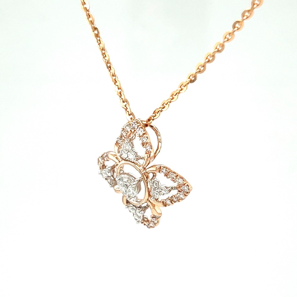 Royale Collection Diamond Pendant in 18k Rose Gold