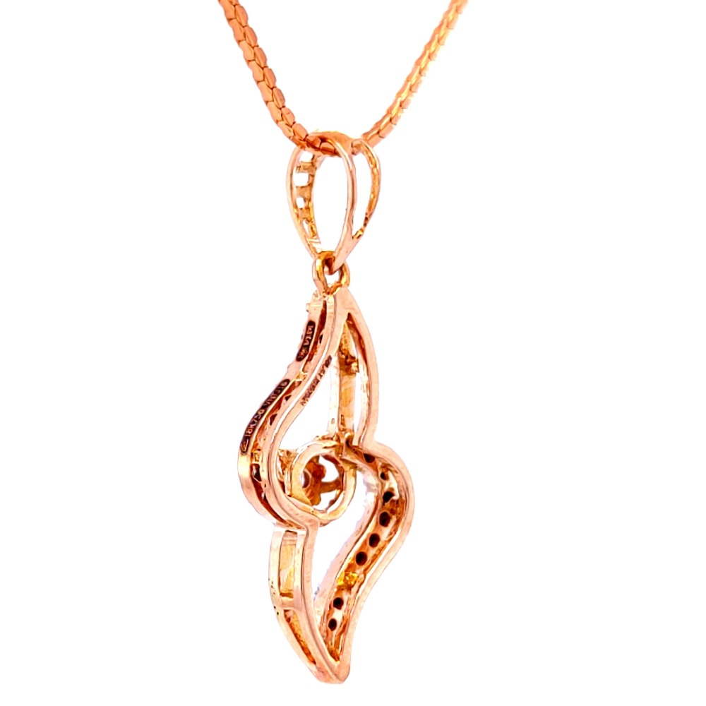 Daisy pink diamond pendant