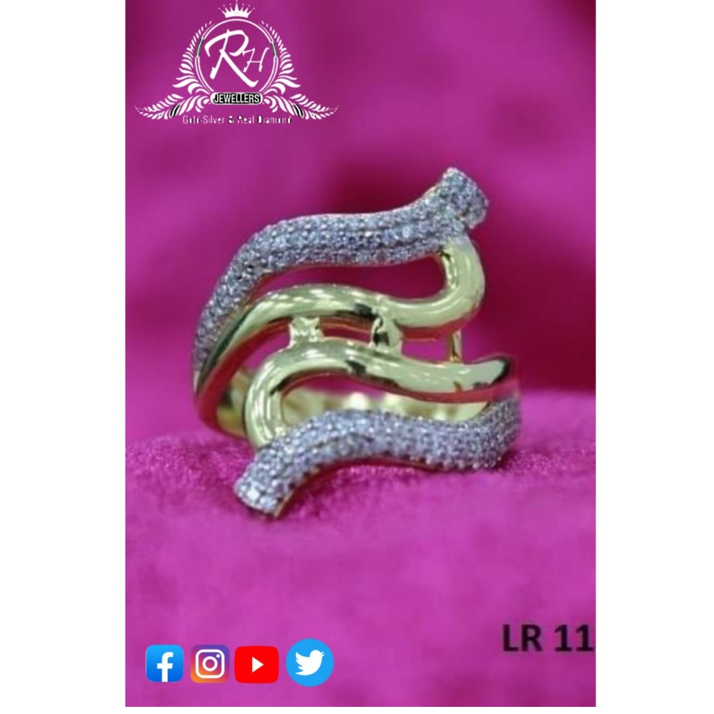 22 carat gold classical daimond rings RH-LR234