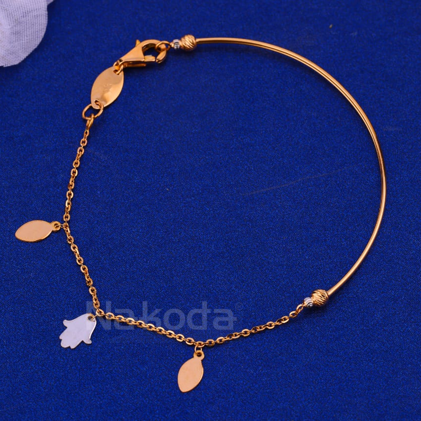 750 Rose Gold Ladies Delicate Bracelet RTB35