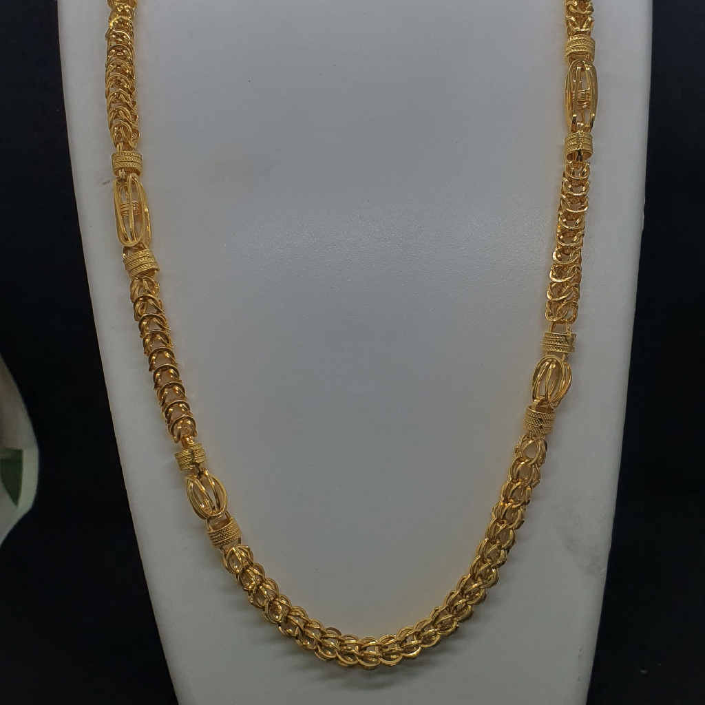 Buy quality Gold 91.6 Indo Design Gents Chain in Ahmedabad