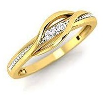916 Gold CZ Ladies Ring LR-0011